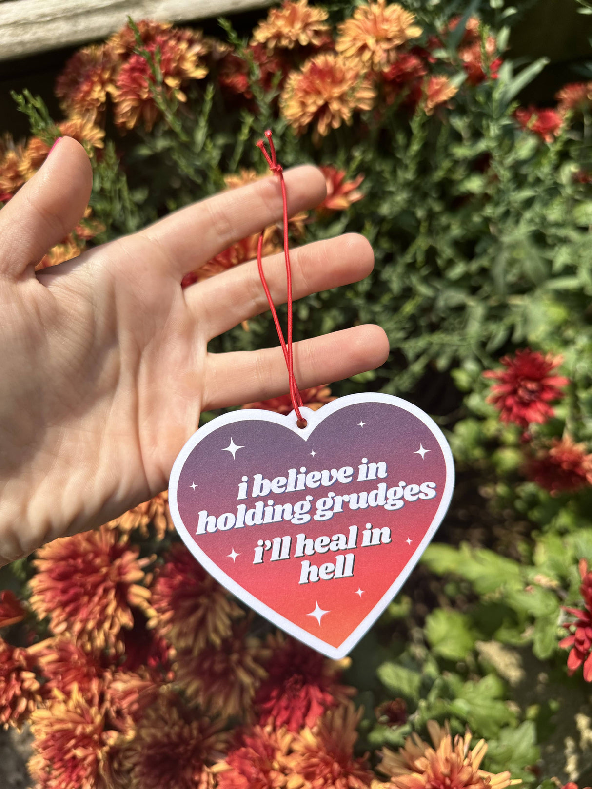 I Believe In Holding Grudges Air Freshener - Rose Scented