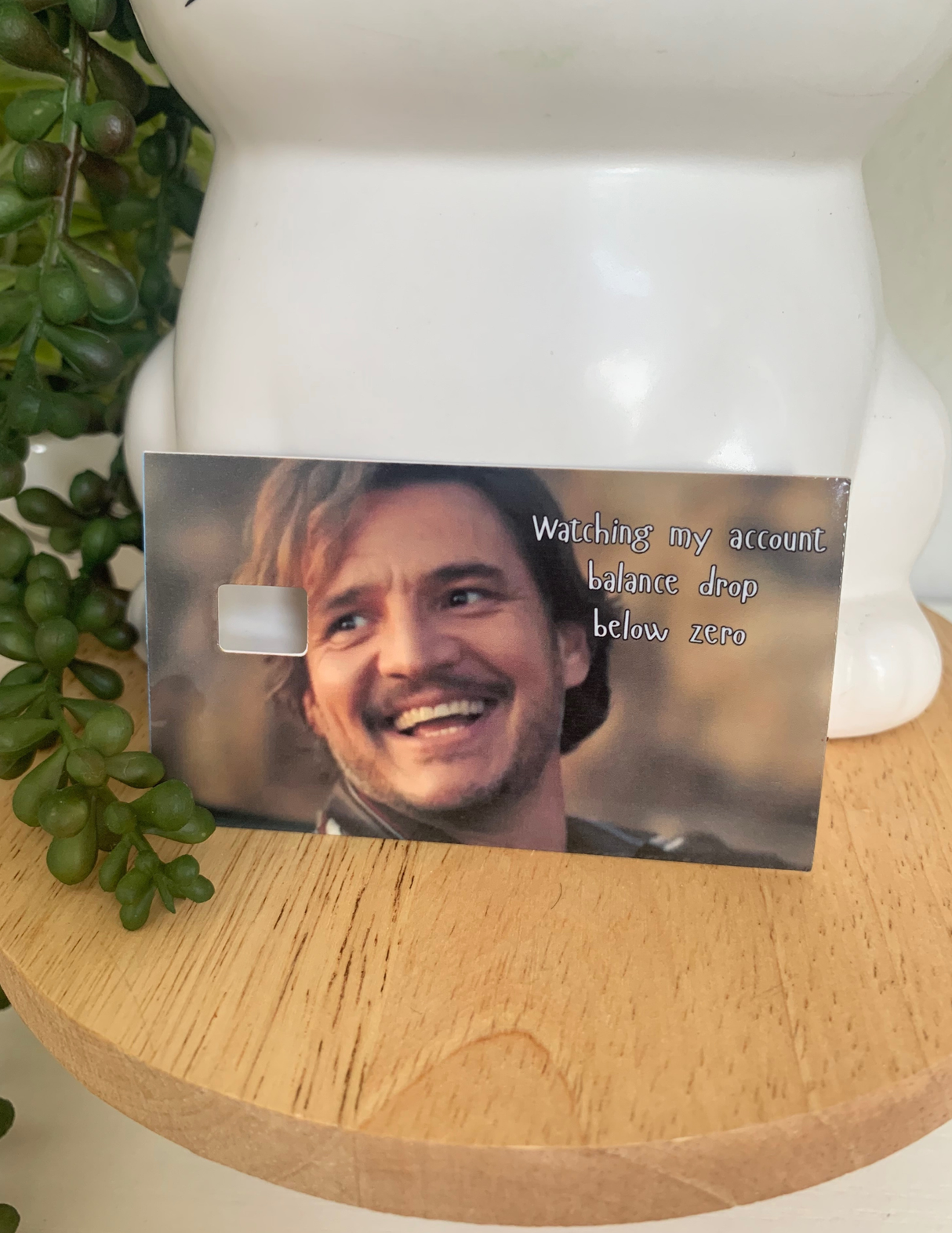 Pedro Pascal Credit Card Skin