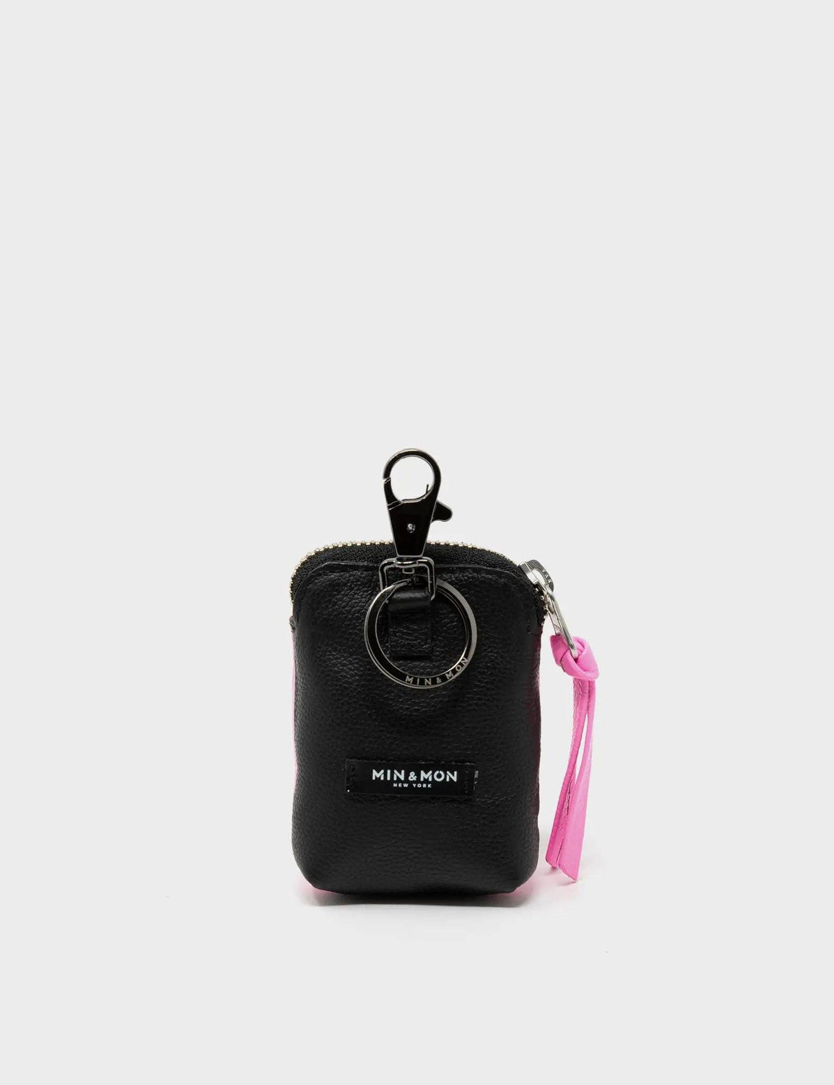 Florence Pouch Charm - Bubblegum Pink Leather All Over Eyes Embroidery