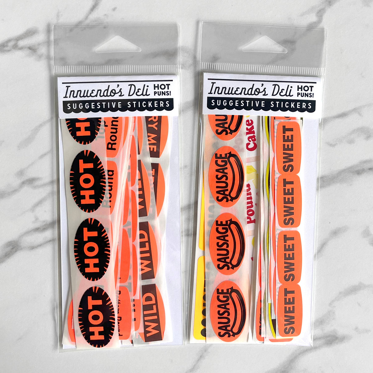 Innuendo Deli Stickers - Cheeky paper stickers