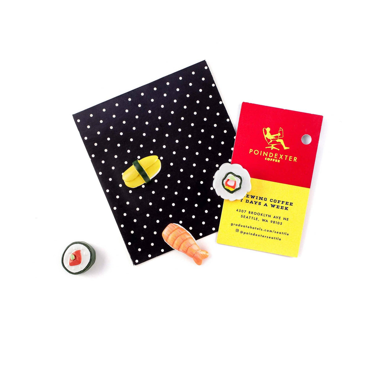 Colorful sushi magnets