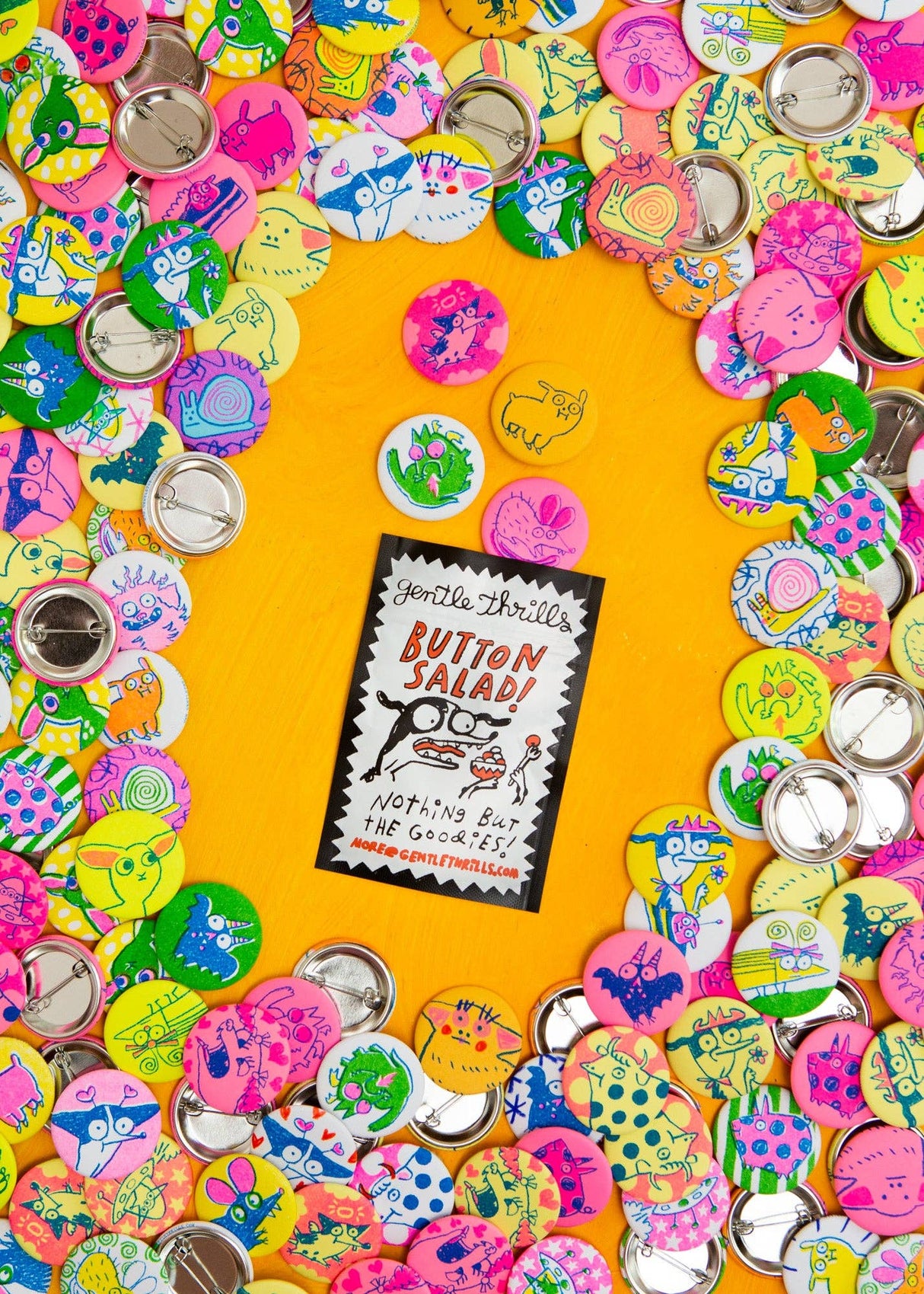 Pinback Button Grab Bags by Gentle Thrills