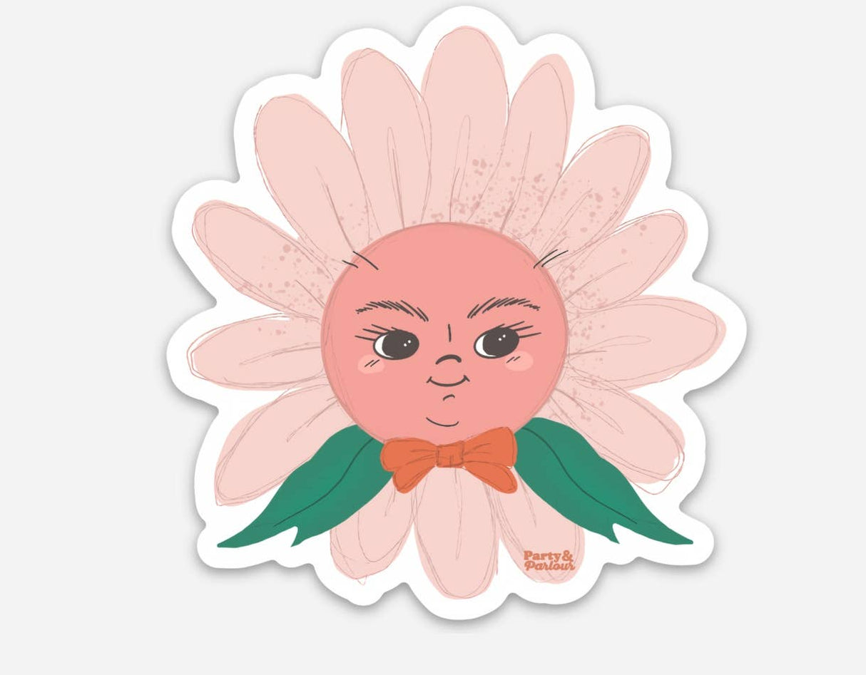 Francine Flower Gal Premium Vinyl Sticker