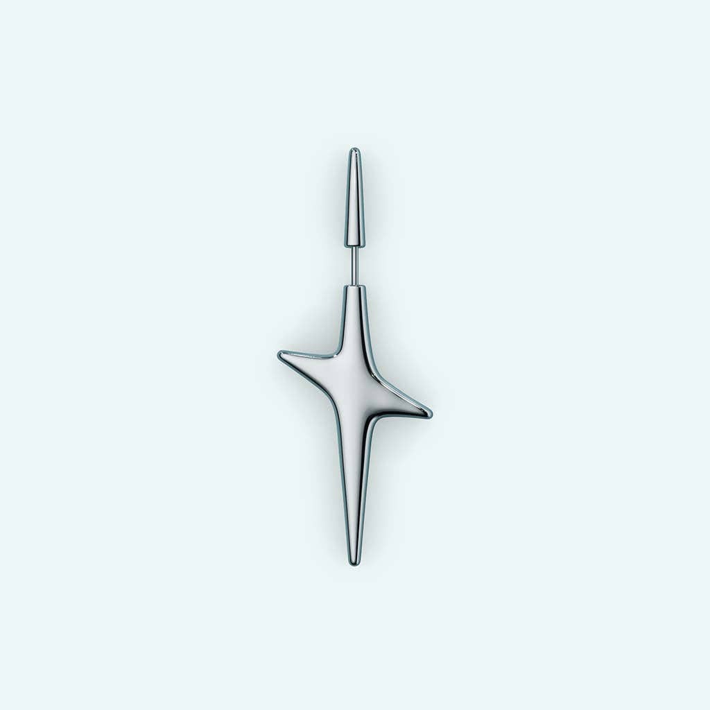 Mini Pierced Star Earring