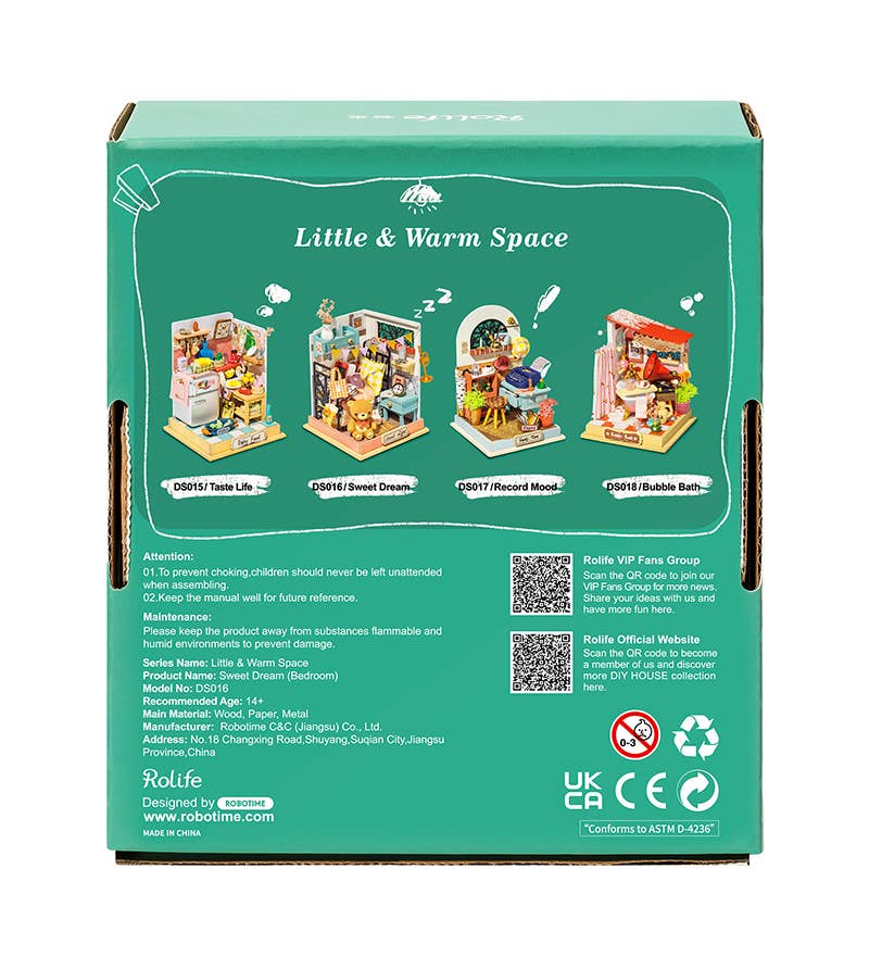 Rolife 3D DIY Wooden Puzzle House Kits Bedroom Model DS016