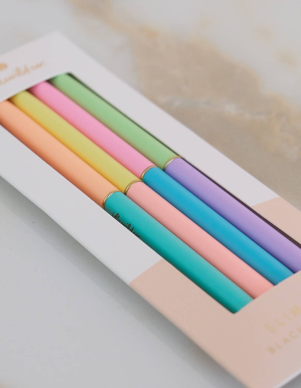 Neon Duo-Tone Slim Pens Set of Four