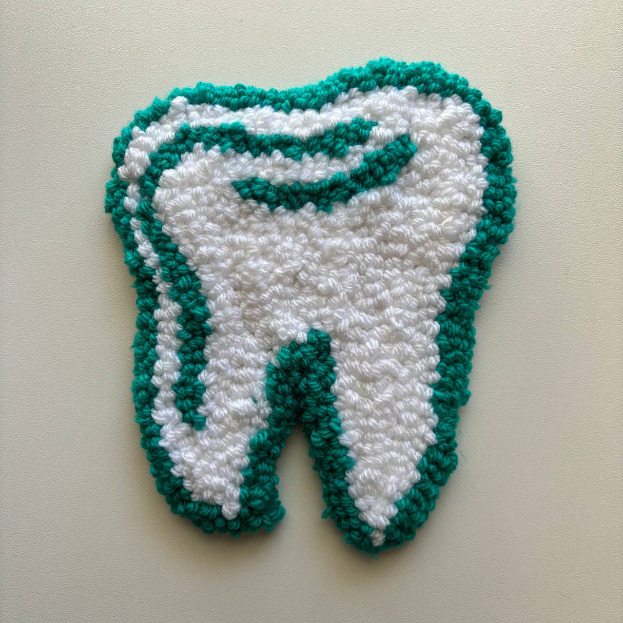 Hand Tufted Tooth Mug Rug