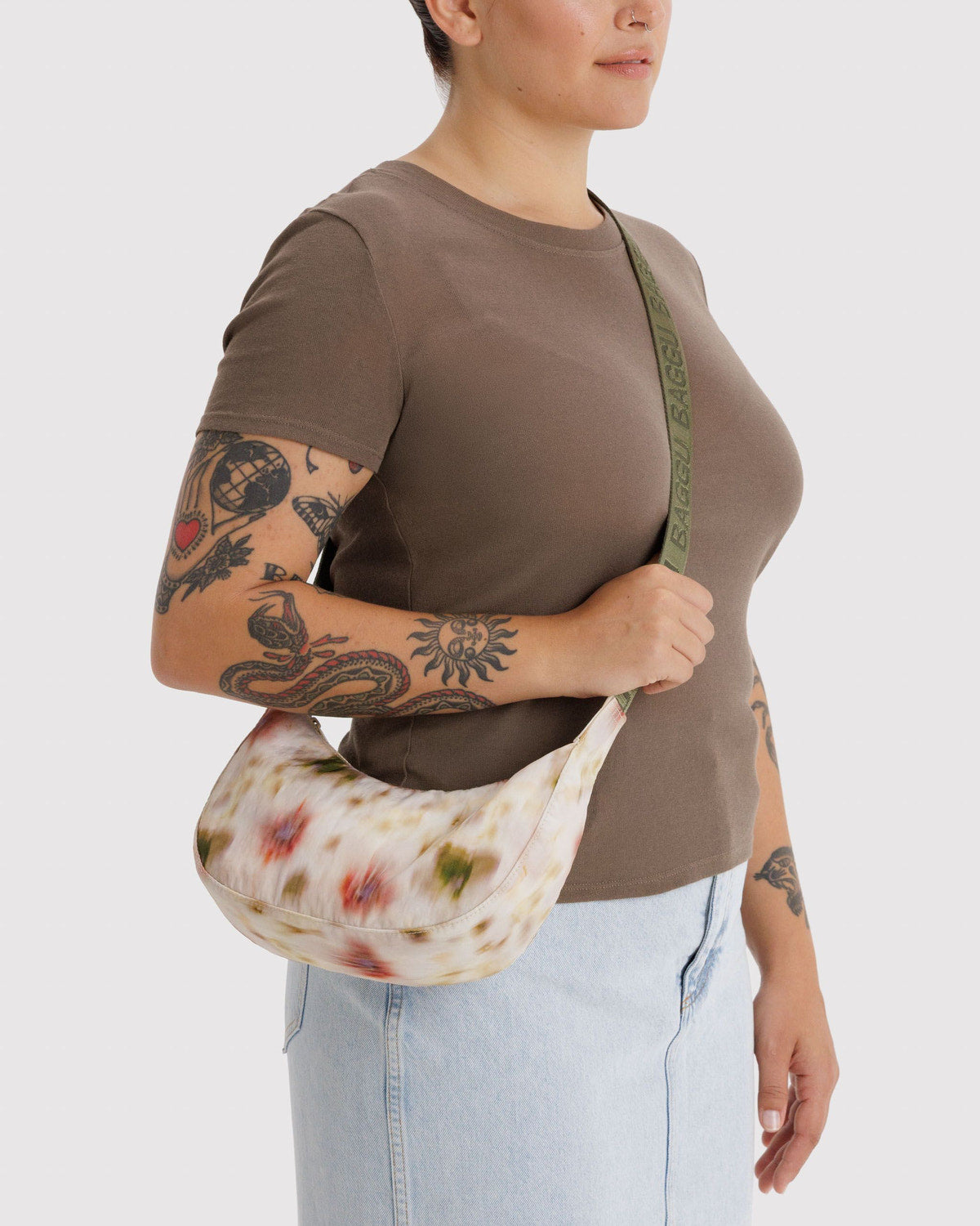 Small Nylon Crescent Bag by BAGGU