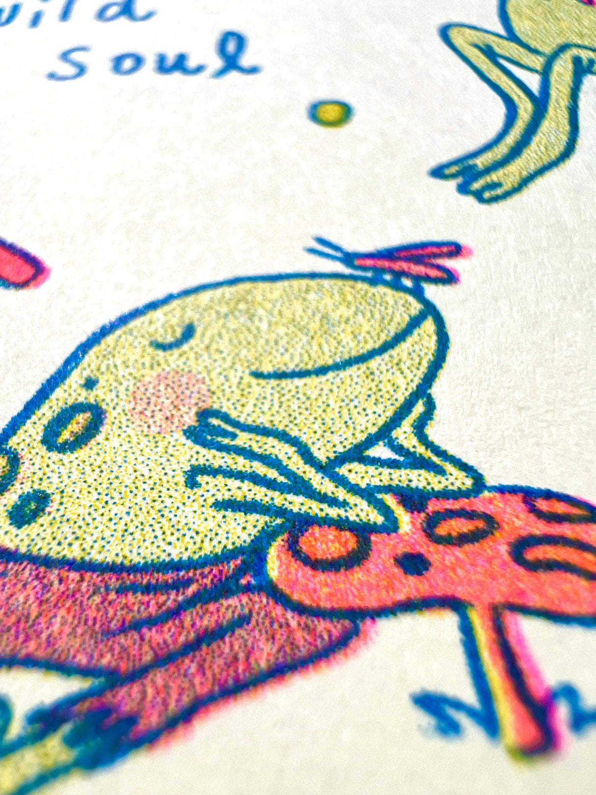 Wild Soul Risograph Birthday Card