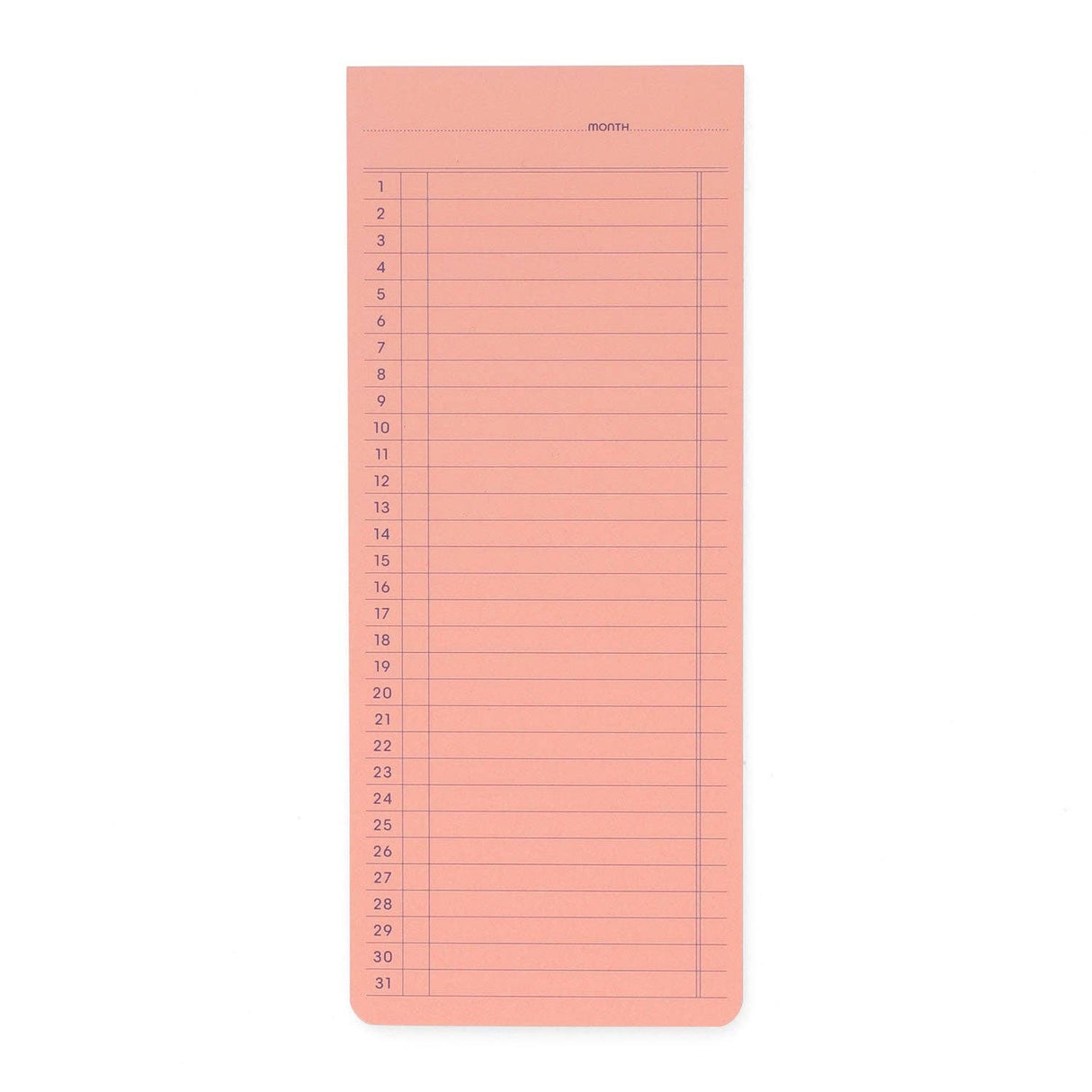 Sticky Memo Pad/ Monthly