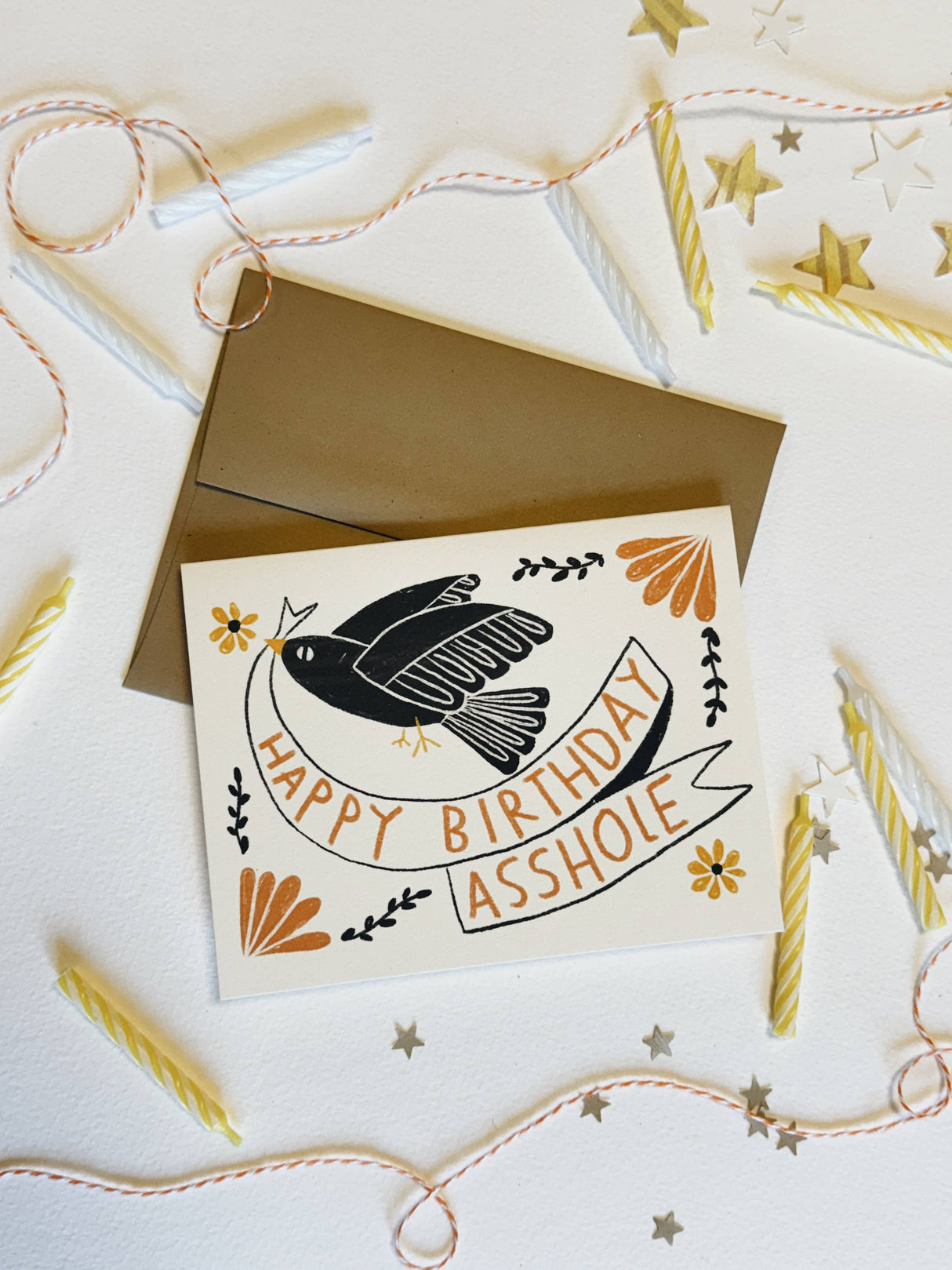 Happy Birthday Asshole Greeting Card