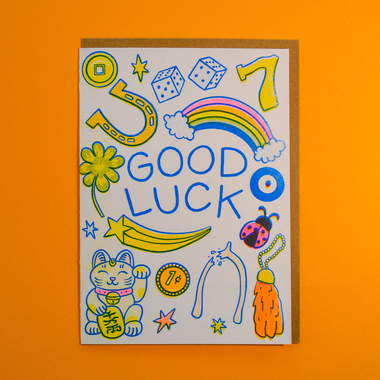 Good Luck Lucky Items Greeting Card
