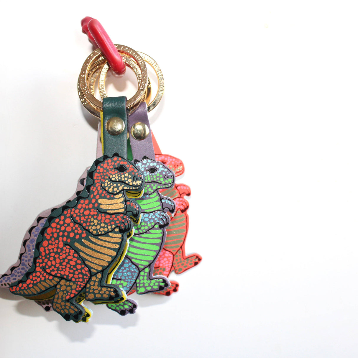 Leather Dinosaur Key Fob