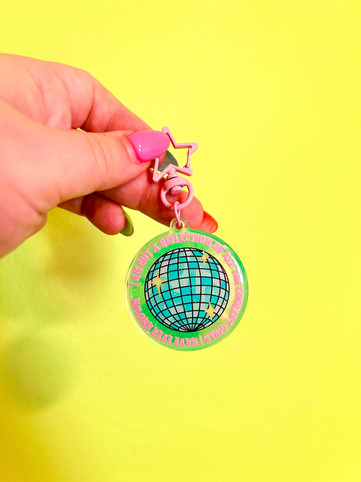 Reflection of the Coolest GIRLS I've Known Keychain