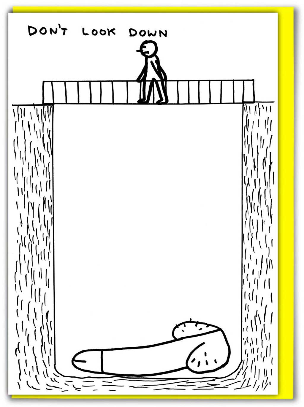 Don't Look Down Greeting Card