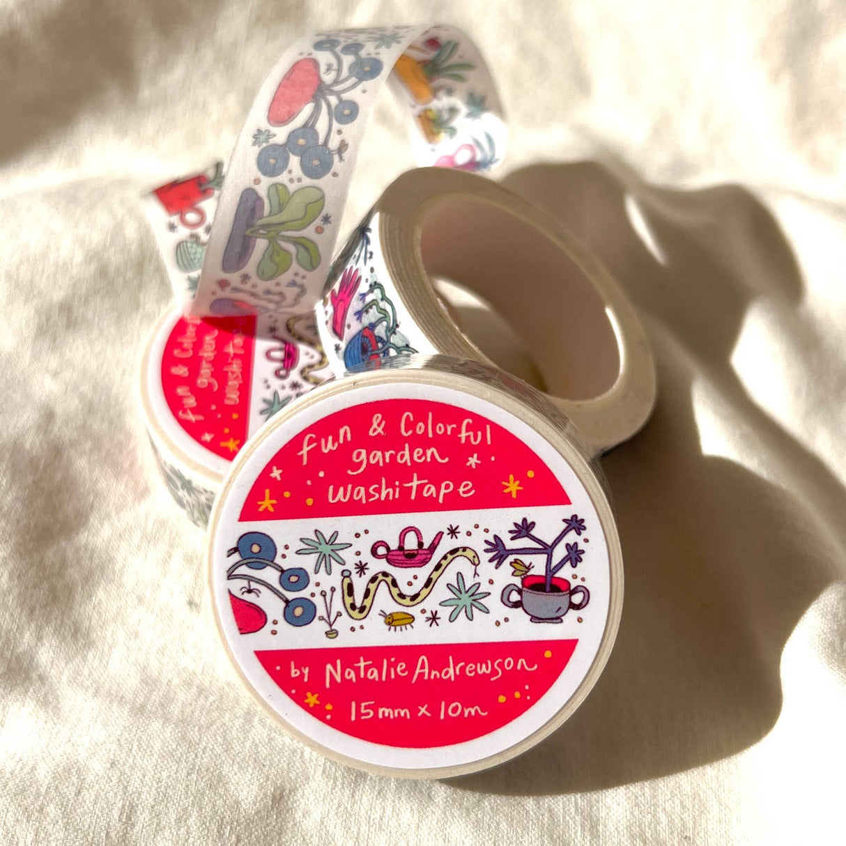 Fun and Colorful Garden Plants Collector Washi Tape