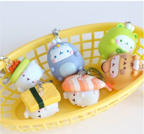 Molang Figure Keyring Bag Charms
