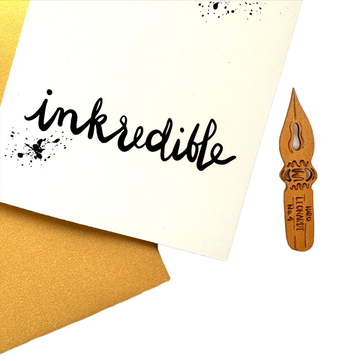 You're Inkredible Pen Nib Magnet w/ Greeting Card