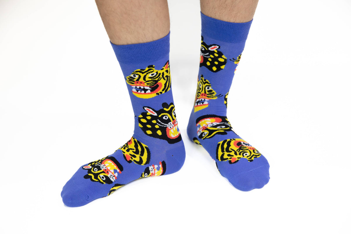Wild Cats Socks by Kristina Micotti