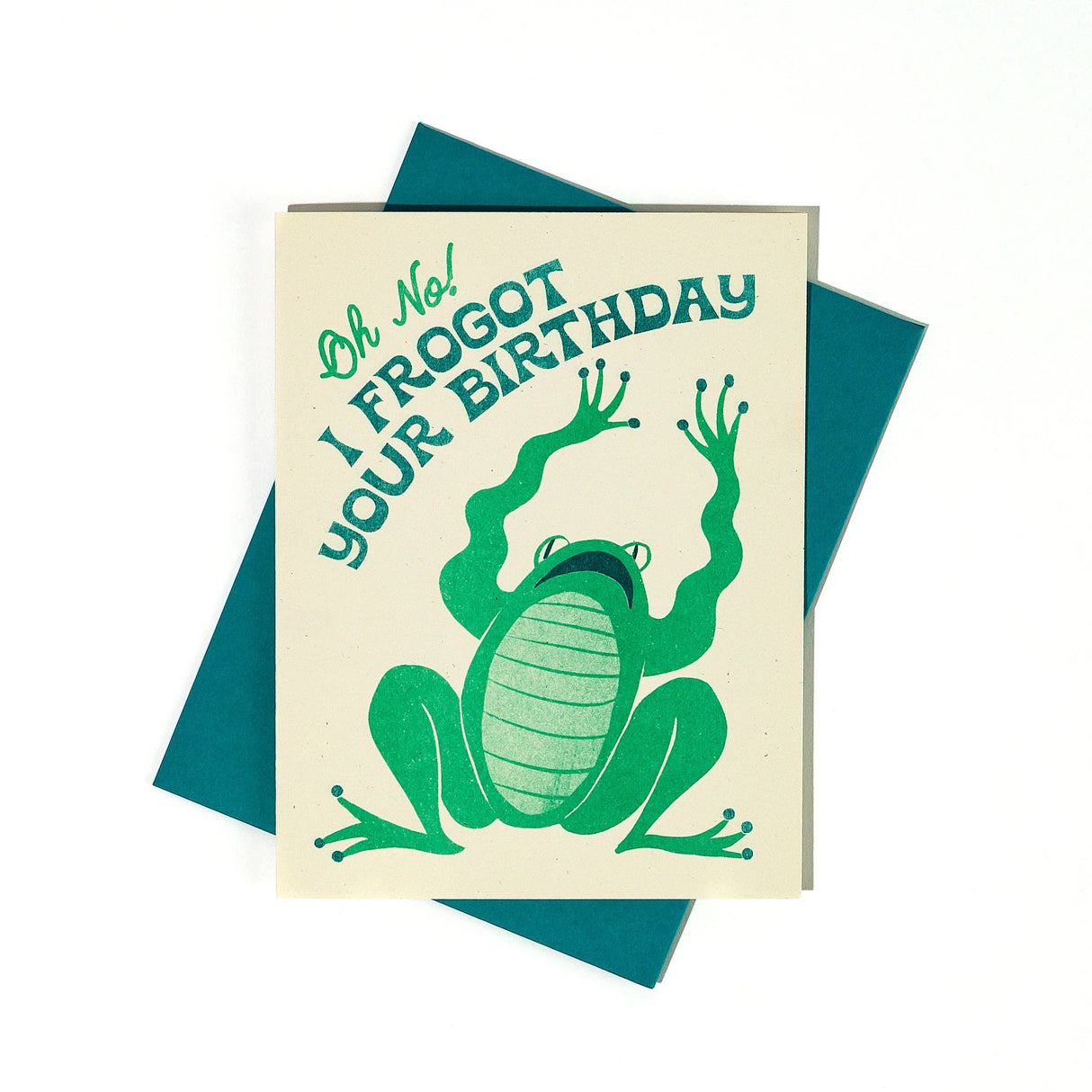 Frogot Your Birthday - Risograph Card