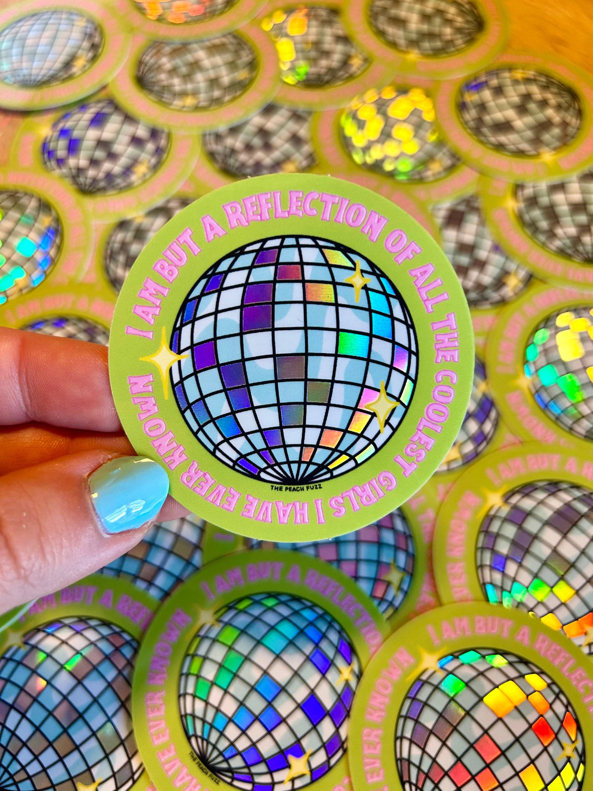 Reflection of The Coolest Girls I've Known Holo Sticker