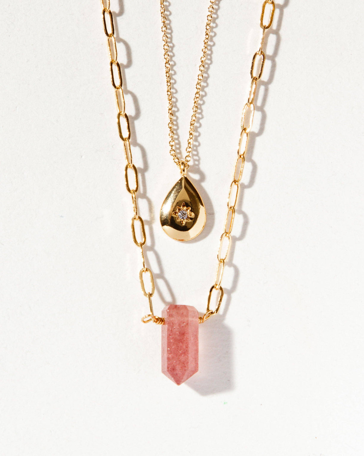 Golden Drip Necklace Set