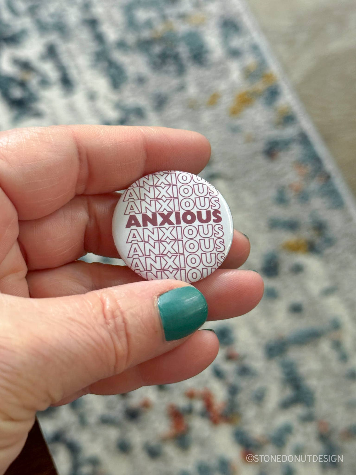 ANXIOUS Pinback Button