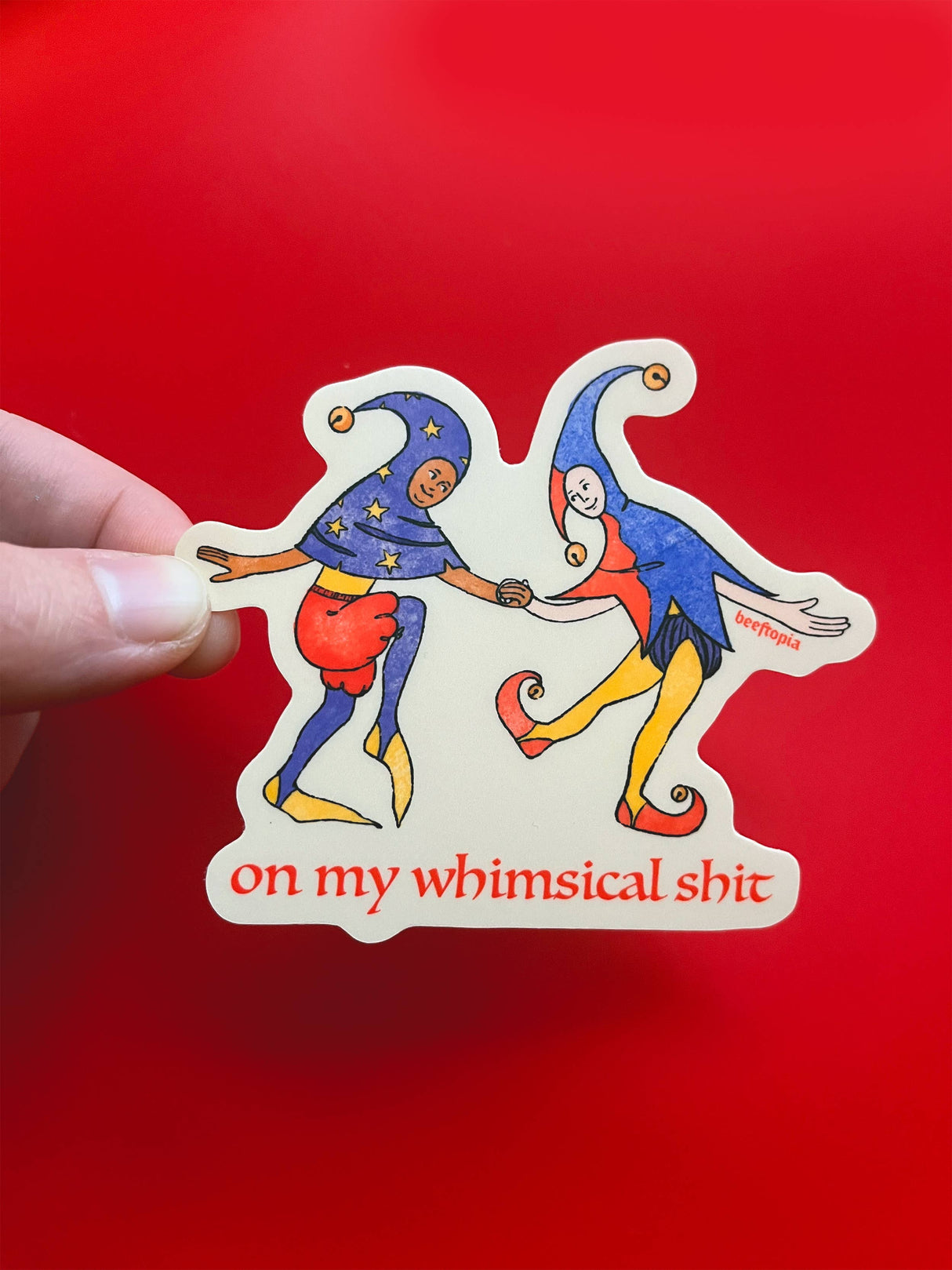 On My Whimsical Sh*t Medieval Vinyl Sticker
