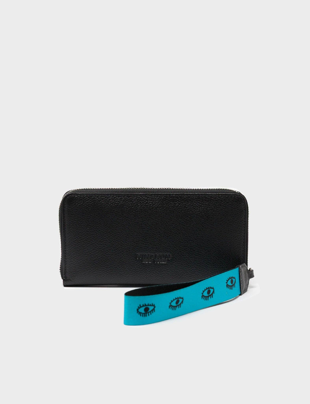 Francis Black Leather Wallet - Studs