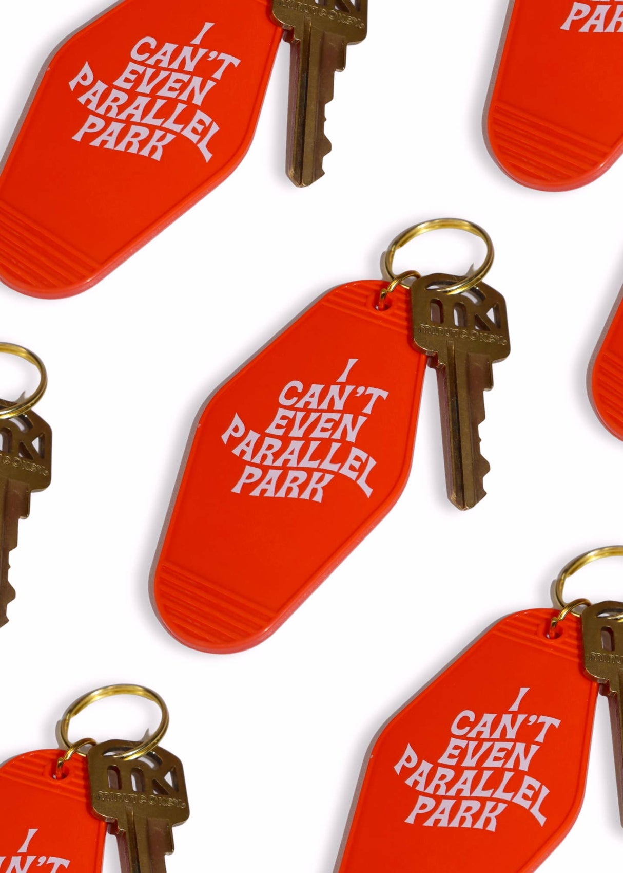 I Can't Even Parallel Park Motel Keychain