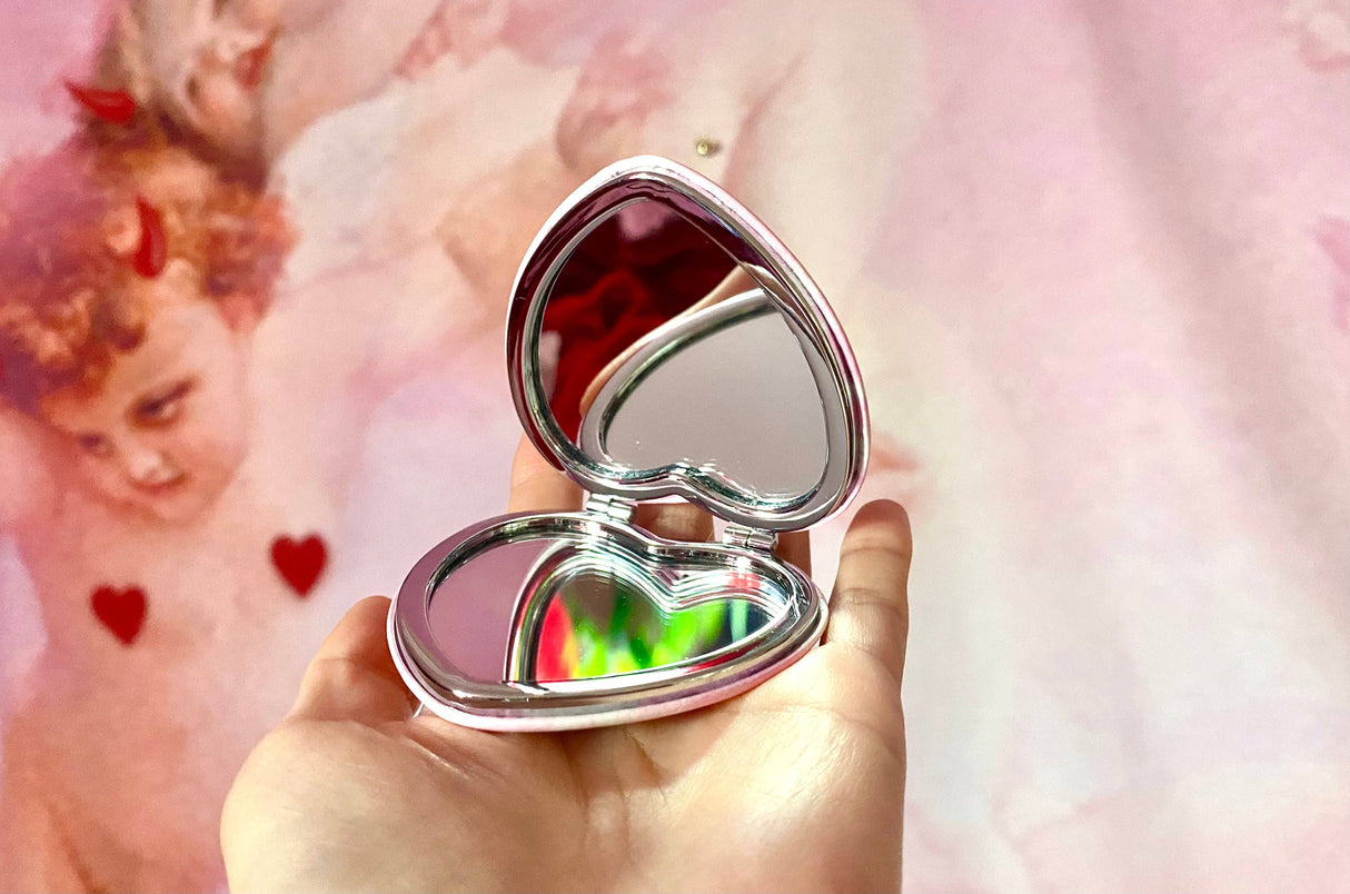 Lamby Heart Compact Mirror