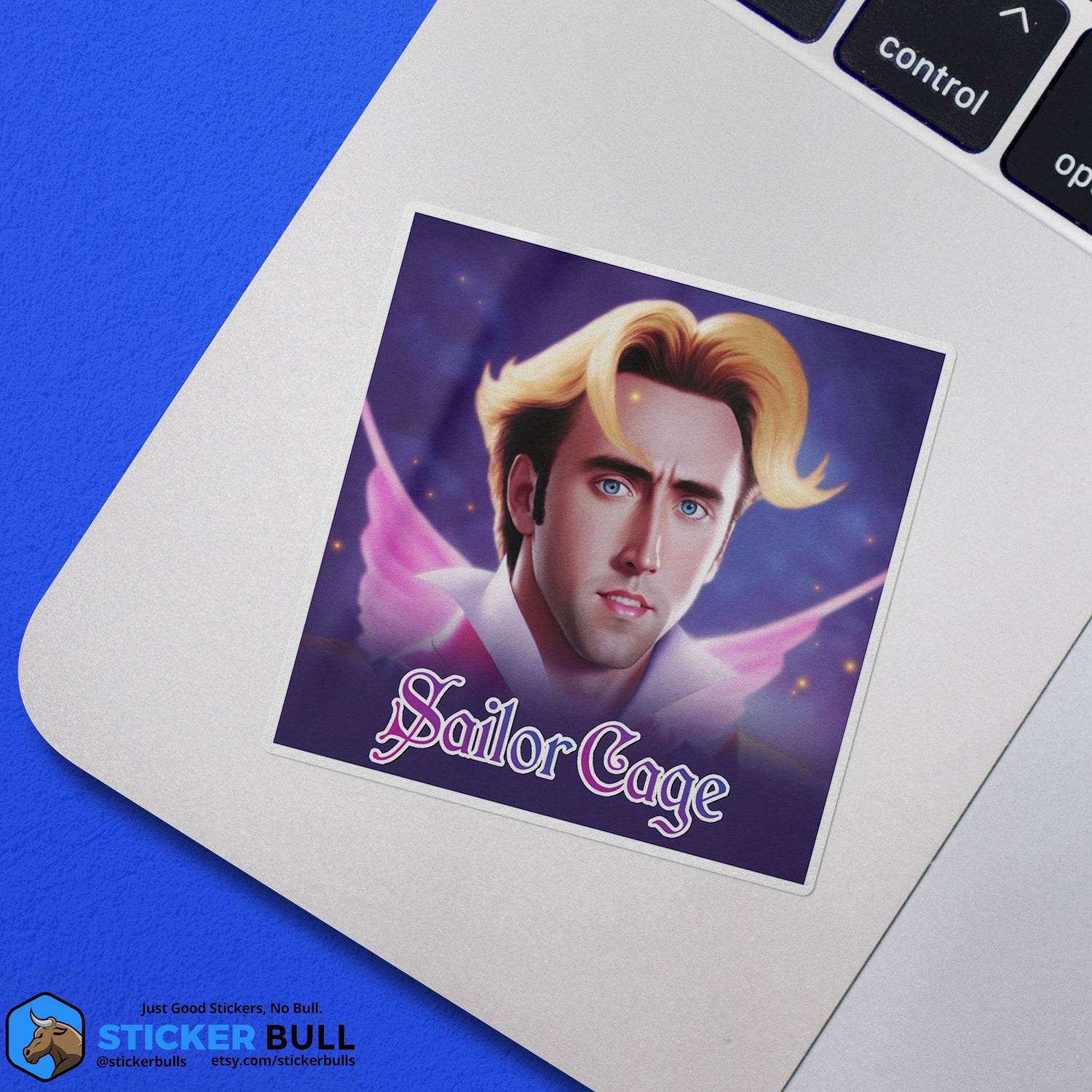 Sailor Moon Nicolas Cage Meme Sticker