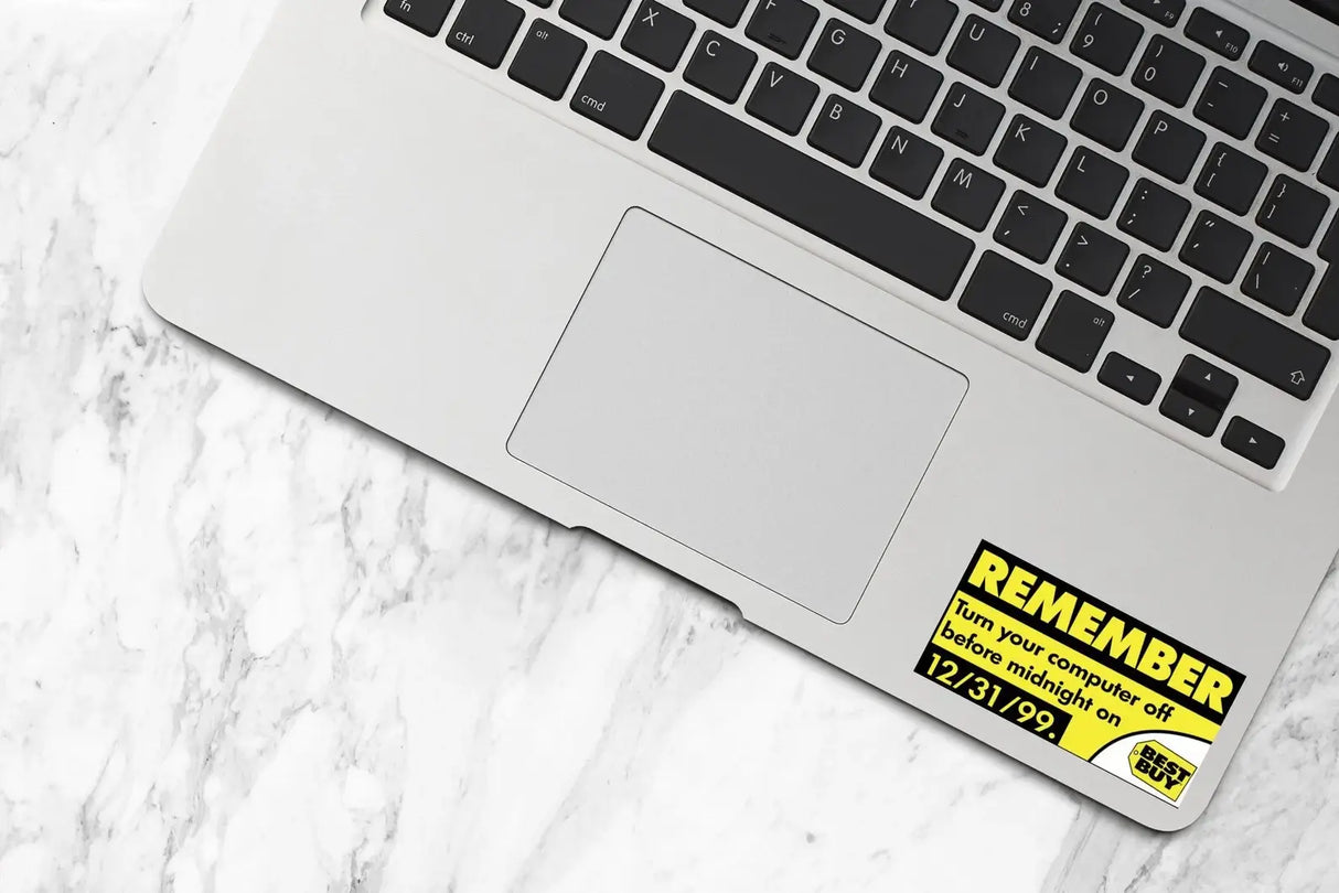 Y2K Bug Sticker - Remember to Turn Off Computer - Best Buy