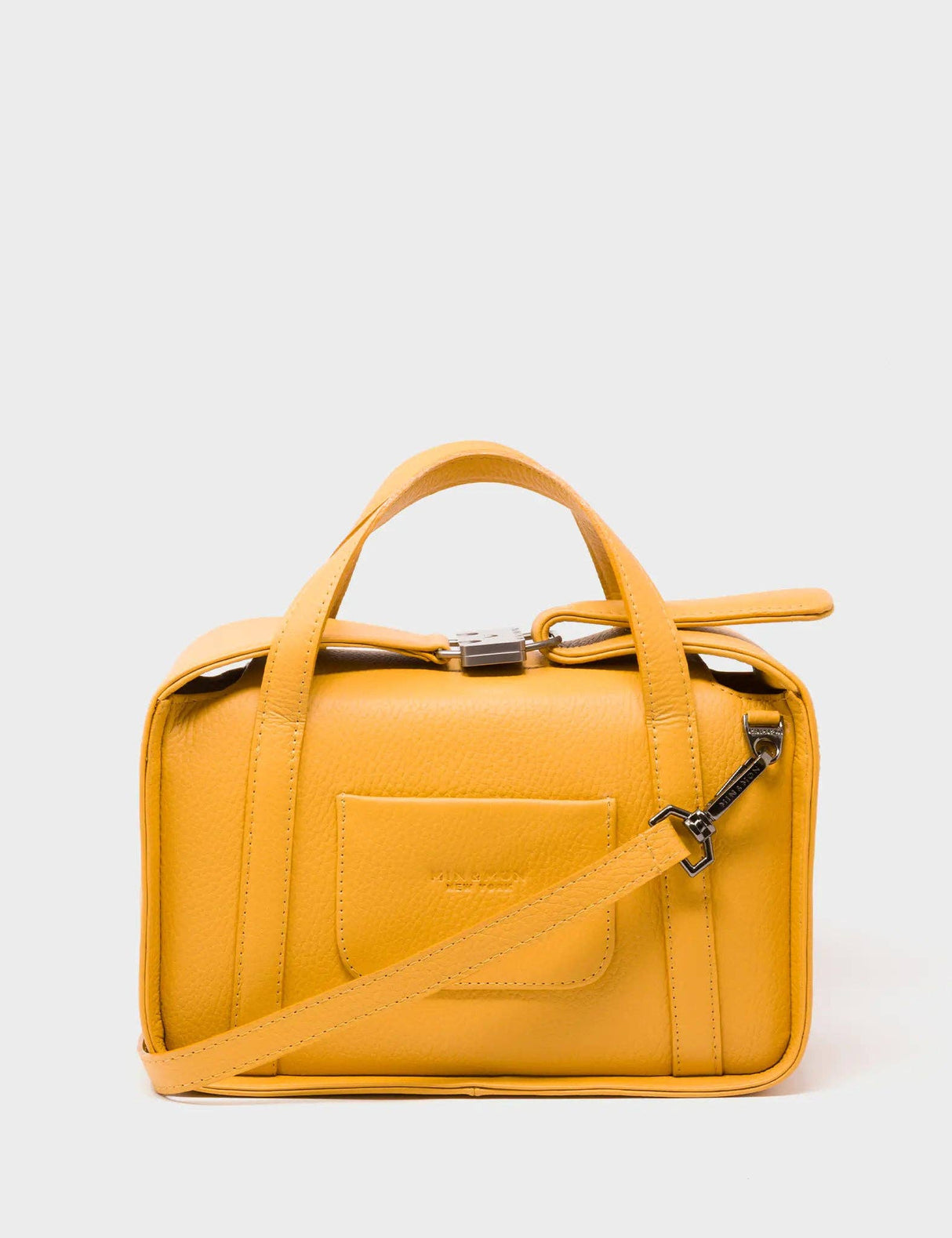 Benji Medium Crossbody Golden Glow Leather Bag - Look Up π