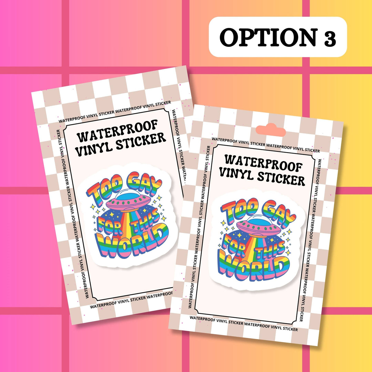 Gay LGBTQIA+ LGBT Funny Pride Waterproof Vinyl Sticker