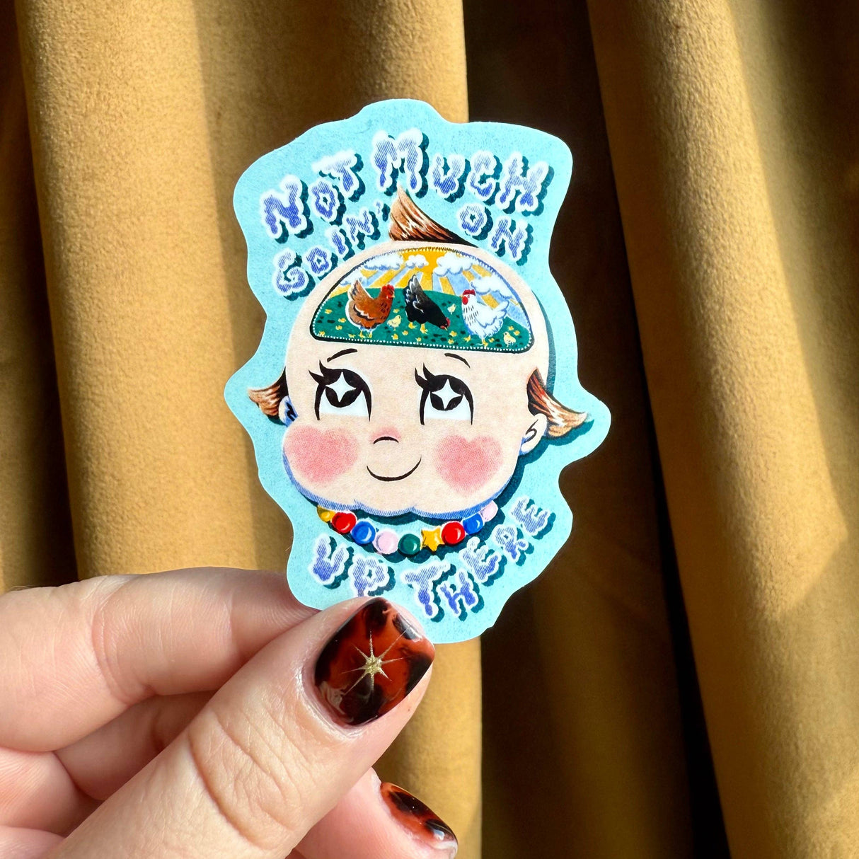 Chicken Head Baby Vinyl Sticker