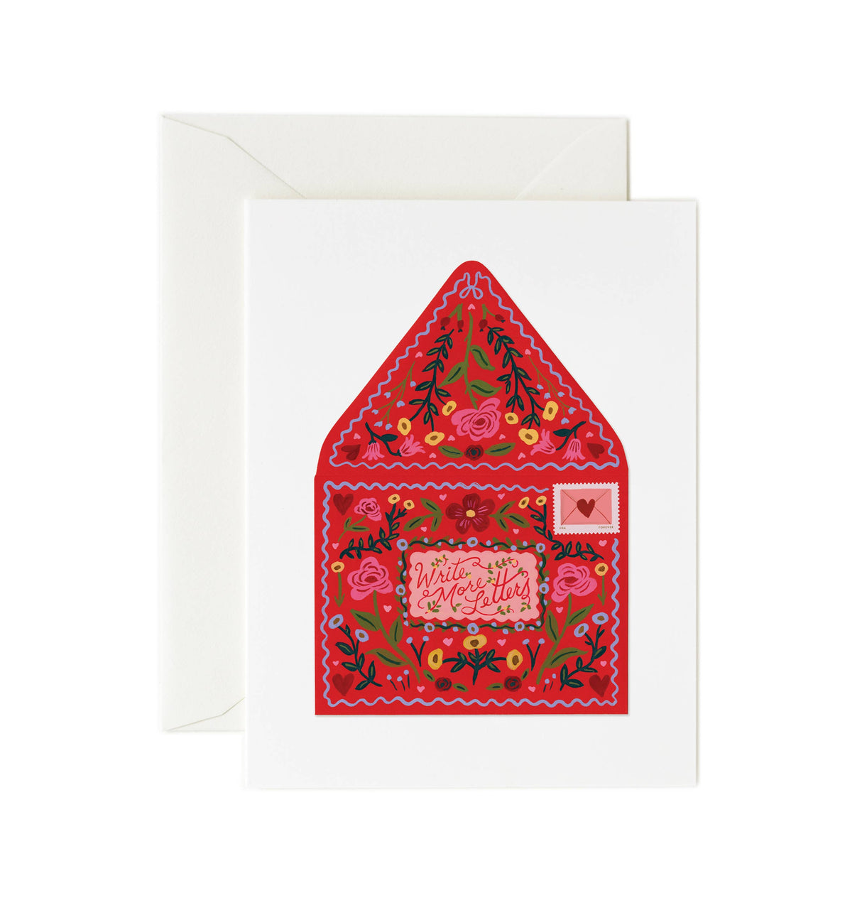 Write More Letters Valentine's Day Card