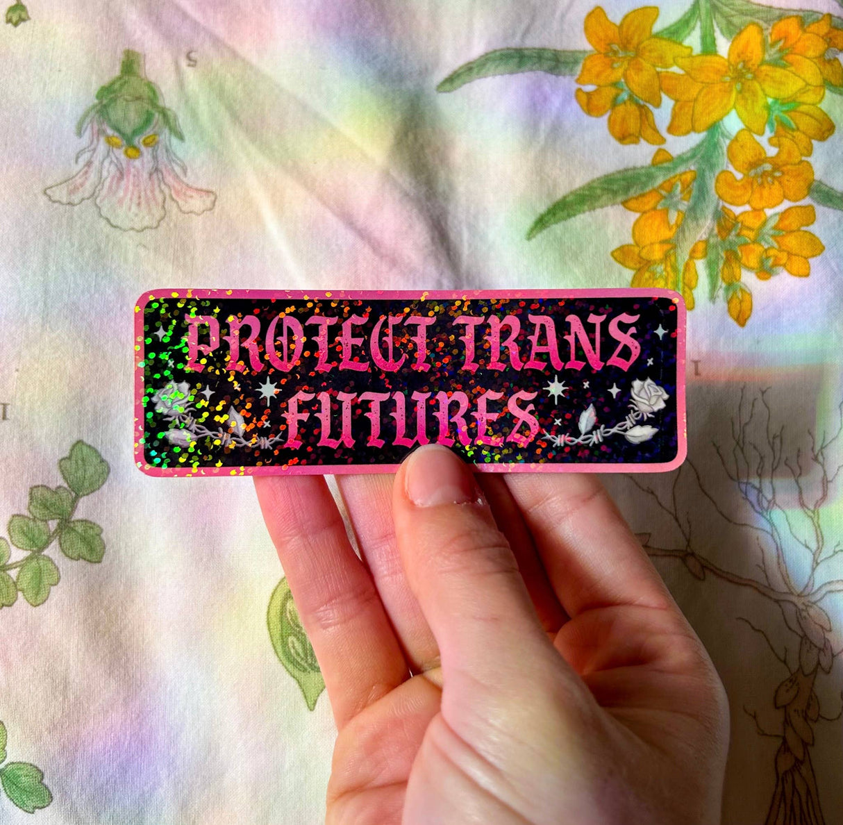 Protect Trans Futures Sticker // LGBTQ+ Transgender Pride
