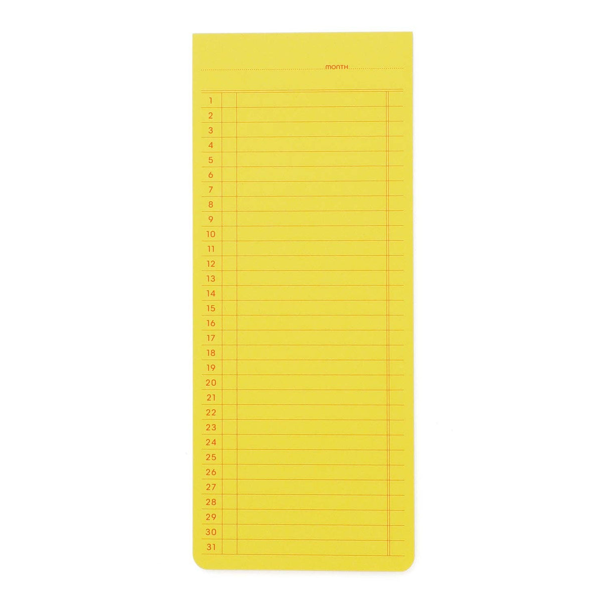 Sticky Memo Pad/ Monthly