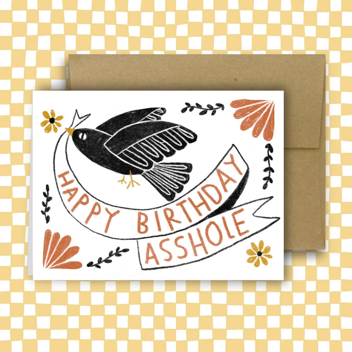Happy Birthday Asshole Greeting Card