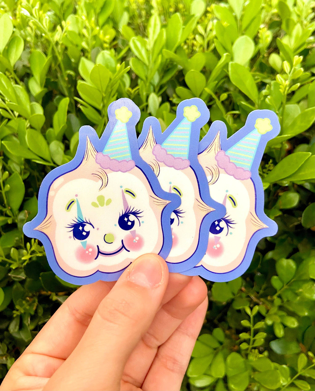 Costumed Kewpie Doll Halloween Sticker