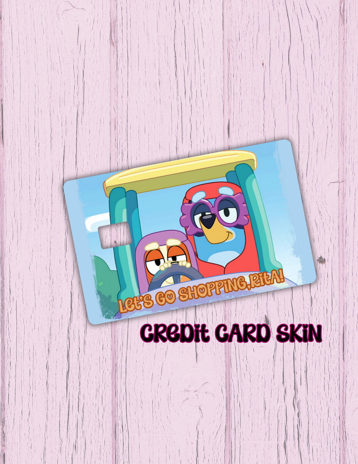 Cartoon Credit Card Sticker