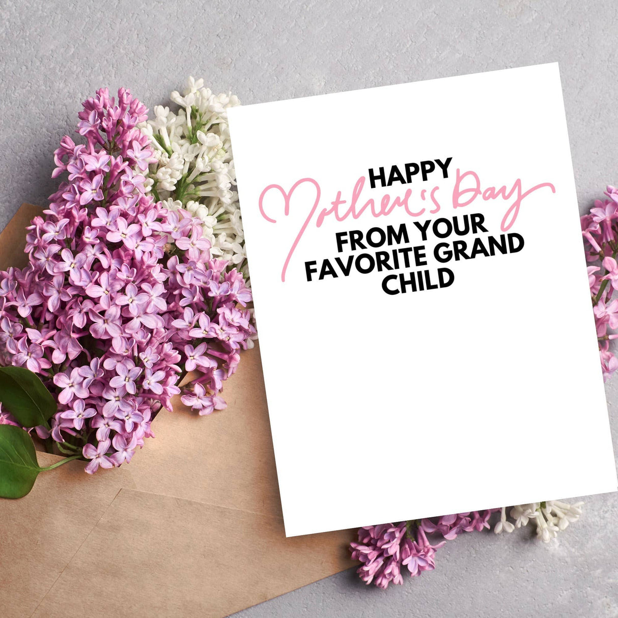 Favorite Grandchild Mother's Day Card