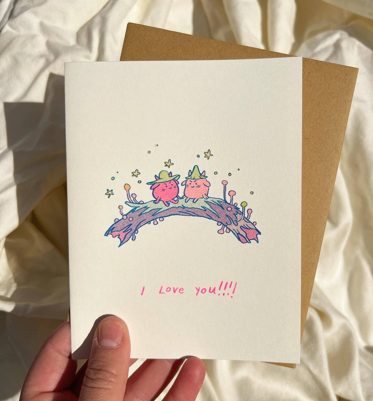 I Love You Risograph Greeting Card