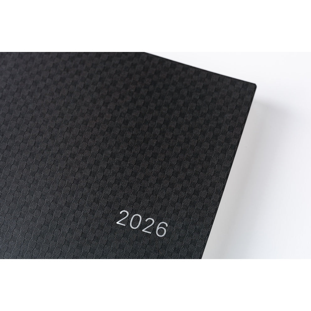 Hobonichi Techo 2026 HON : Paper Series: Black Gingham