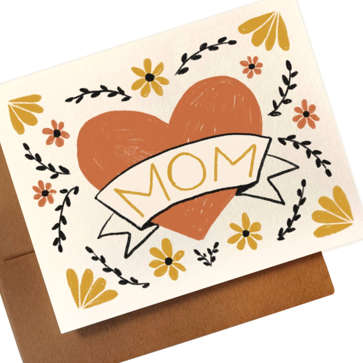 Mom Classic Heart Greeting Card