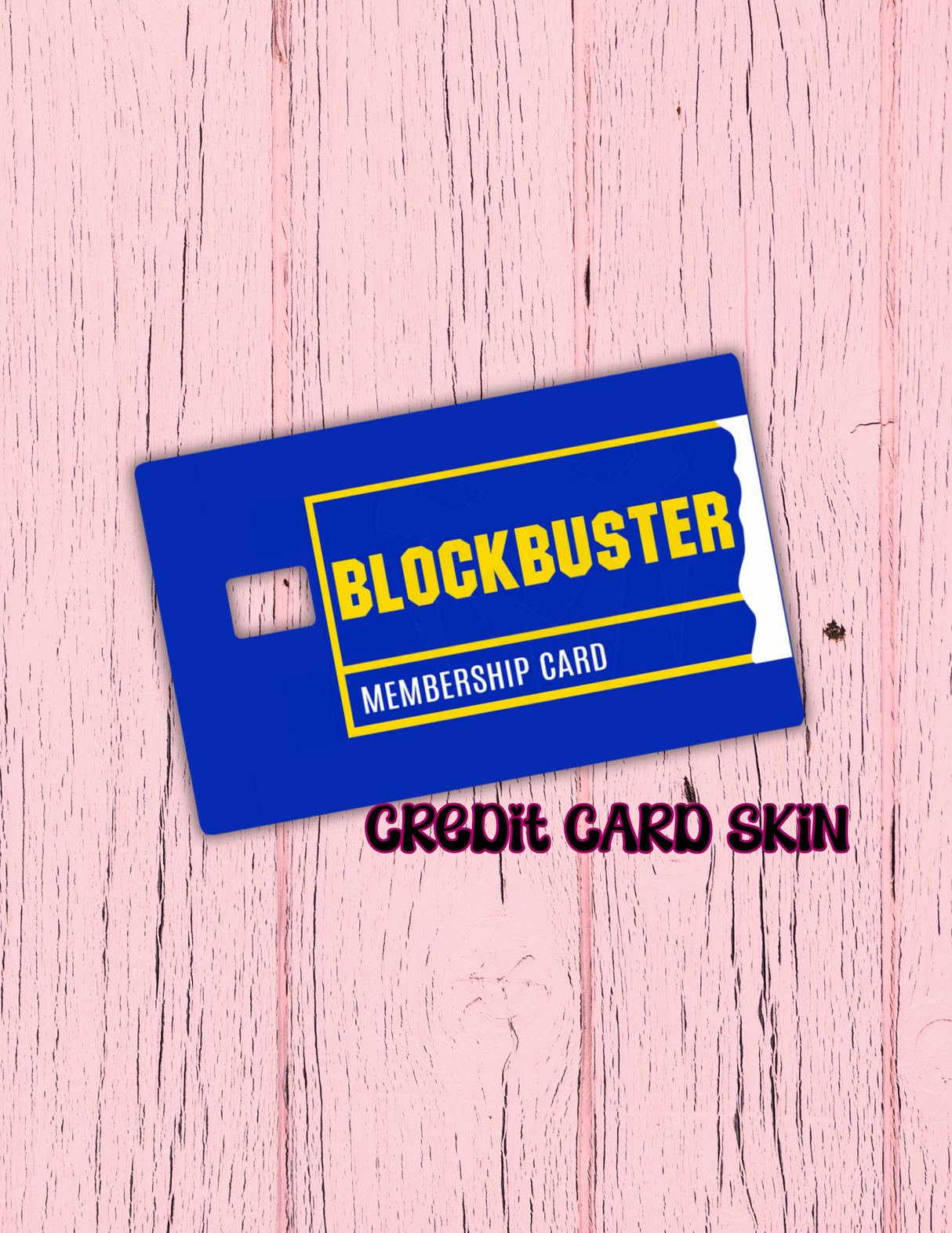 Blockbuster Credit Card Sticker