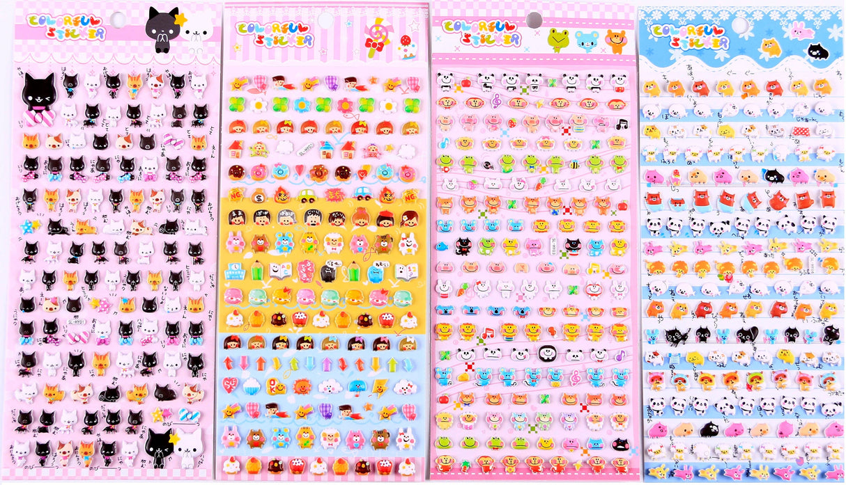 Mini Puffy Assorted Stickers