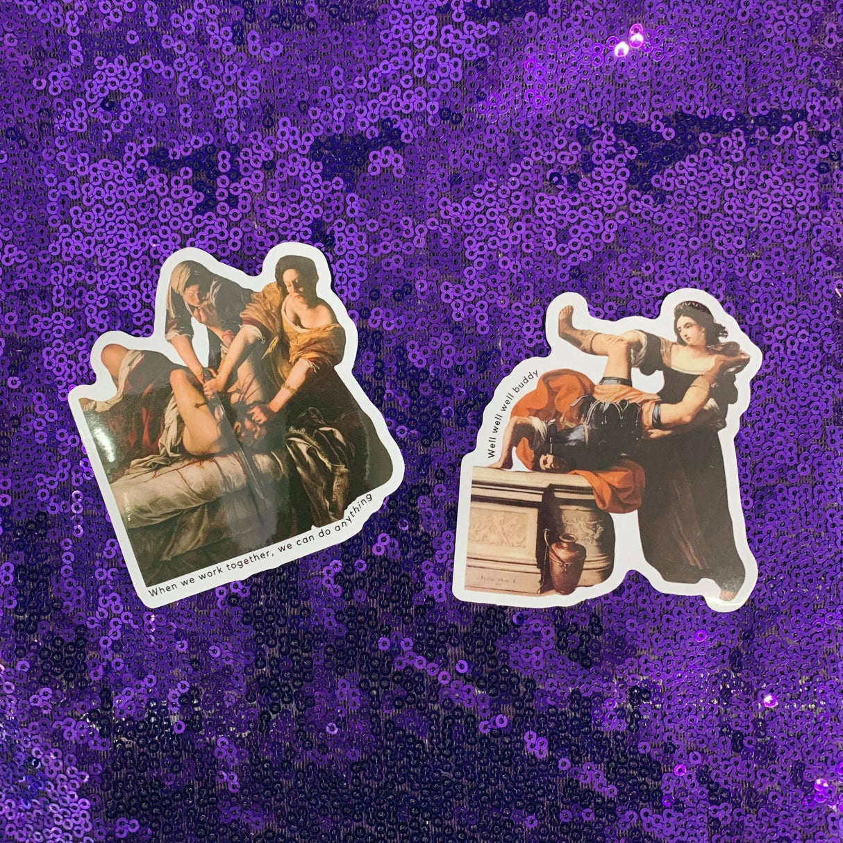 Besties Doing a Nice Beheading Sticker