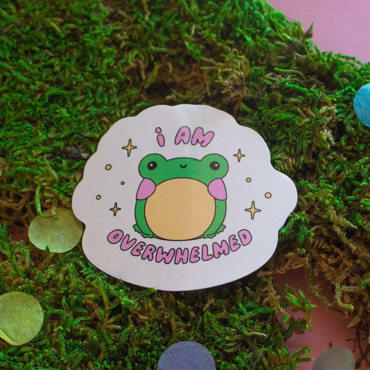 I am Overwhelmed Sticker